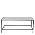 Unico Rectangular Coffee Table - Steel Frame - White Top