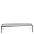 Unico Coffee Table Max with Stainless Steel Frame and White Top