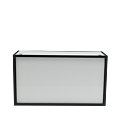 Unico DJ Booth with Black Frame and White Panels