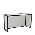 Unico DJ Booth with Black Frame and White Panels