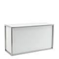 Unico Rectangular Bar - Stainless Steel Frame - Coloured Panels