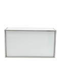 Unico Rectangular Bar - Stainless Steel Frame - Coloured Panels