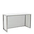 Unico Rectangular Bar - Stainless Steel Frame - Coloured Panels