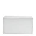 Unico Rectangular Bar with White Frame and White Panels