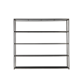 Unico Shelving Unit with Stainless Steel Frame in Black