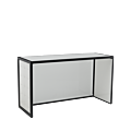 Unico Bar With Black Frame and White Upholstered Panels 