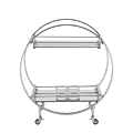 Austin Drink Trolley in Silver