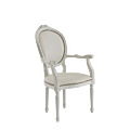 Baby Doll Round Armchair in White