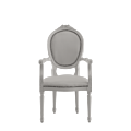 Baby Doll Round Armchair in White