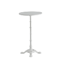 Belle Iron Outdoor Poseur Table in White