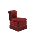 Boudoir Chair in Red Velvet