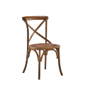 Coco Chair in Natural Wood with Cane Work Seat Pad