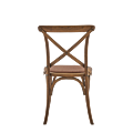 Coco Chair in Natural Wood with Cane Work Seat Pad