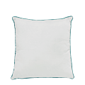 Turquoise and White Cushion