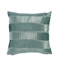 Turquoise Cushion with Large Stripes