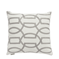 White Cushion with Grey Forms