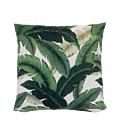 Cushion with Dark Green Palm Print