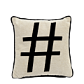 Cushion with Hashtag Print