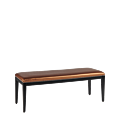 Divano Bench in Black with Copper