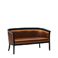 Divano Sofa in Black with Copper