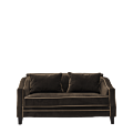 Duncan Sofa in Grey Velvet