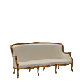 Empire Settee Sofa Gold Frame in Ivory