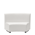 Endless Curve Sofa in White 4,72ft