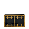 Gatsby Bar in Gold with Black Panels