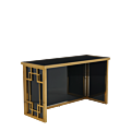 Gatsby Bar in Gold with Black Panels