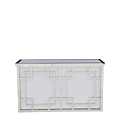 Gatsby Bar in Silver with White Panels