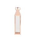 Hurricane Candelabra in Rose Gold
