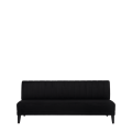Infinito Straight Sofa in Black Velvet