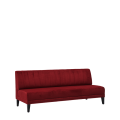Infinito Straight Sofa in Cerise Velvet