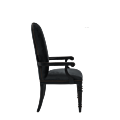 Lindy Armchair in Blue-Grey Velvet