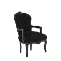 Louis Armchair in Black
