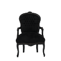 Louis Armchair in Black