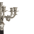 Luminaire 7 Arms Candelabra in Silver And Black