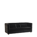 Merlot Sofa in Black Velvet
