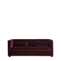 Merlot Sofa in Wine Velvet