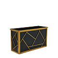 Mondrian Bar in Gold with Black Panels