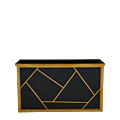 Mondrian Bar in Gold with Black Panels