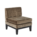 Olympic Chair in Taupe Velvet