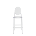 One More Please Bar Stool Round in Clear