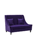 Verona Sofa in Purple Velvet