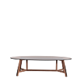 Washington Oval Coffee Table in Rose Gold