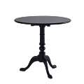 Round Bistro Café Table in Black