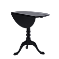 Round Bistro Café Table in Black