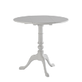 Round Bistro Café Table in White