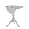 Round Bistro Café Table in White