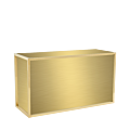 Unico Rectangular Bar with Gold Frame and Gold Panels
